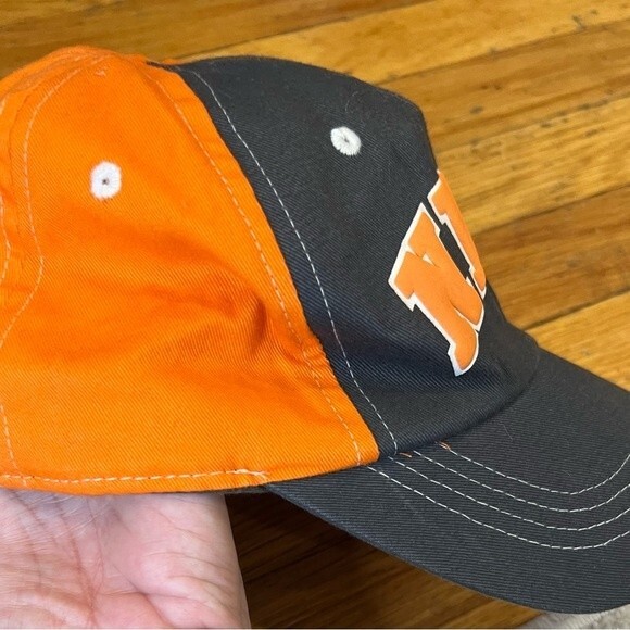 Nike Youth Child 5-9 years old Grey and Orange Ball Cap Hat Adjustable - Picture 4 of 8